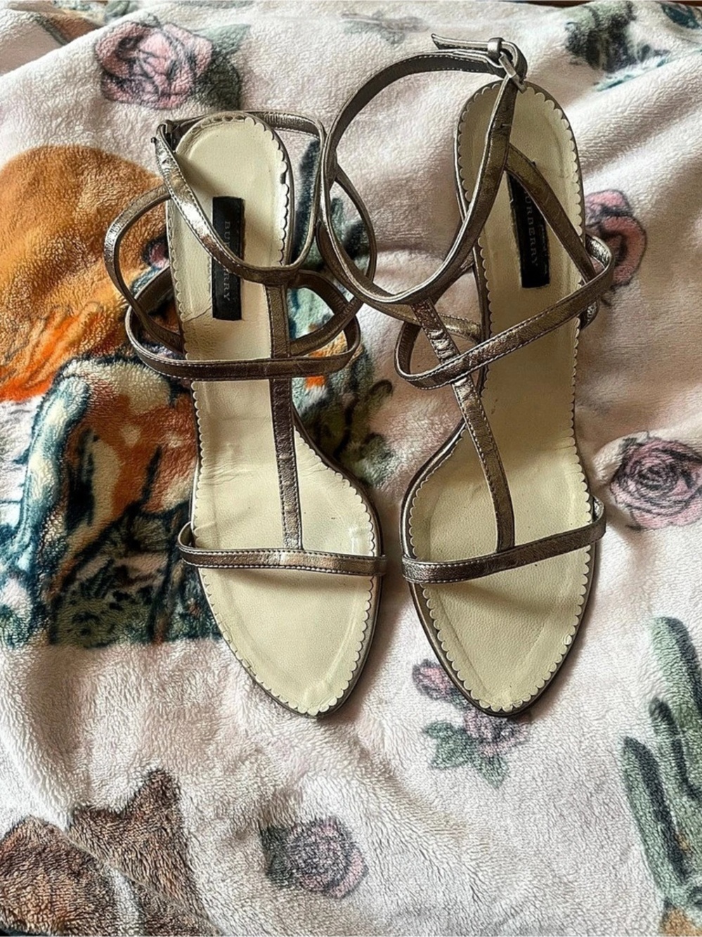 Authentic Burberry Strappy Heels